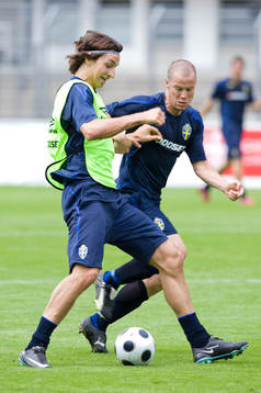 Zlatan Ibrahimovic och Daniel Andersson