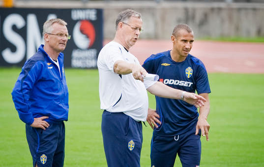 Roland Andersson, Lars Lagerbäck och Henrik Larsson