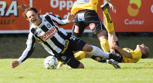 Robin Wikman och Landskrona föll