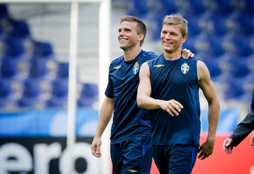 Träning på matcharenan Wals-Siezenheim Stadium i
