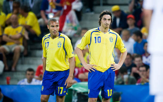 Henrik Larsson, Sverige, och Zlatan Ibrahimovic, Sverige