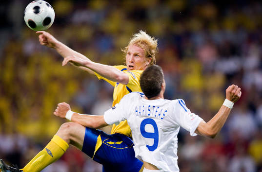 Petter Hansson, Sverige, och Angelos Charisteas, Grekland