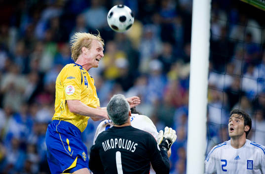 Petter Hansson, Sverige, gör 0-2