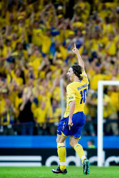 Zlatan Ibrahimovic, Sverige, jubel