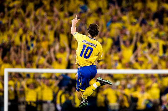 Zlatan Ibrahimovic, Sverige (Jubel)