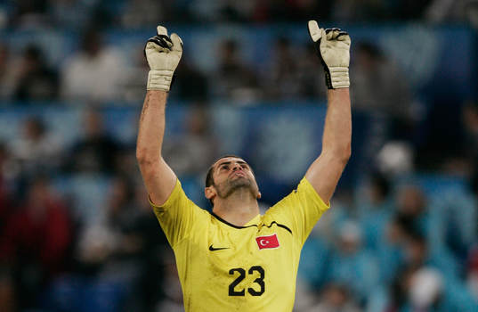 Volkan Demiral, målvakt, Turkiet, jubel