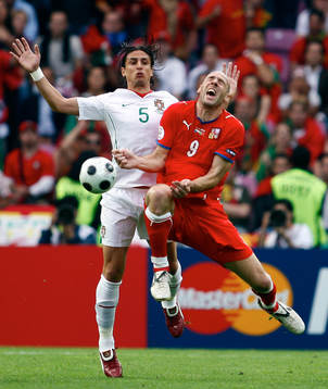 Fernando Meira och Jan Koller