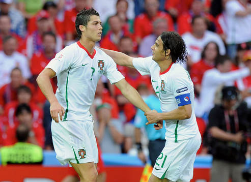 Cristiano Ronaldo, Nuno Gomes, Portugal, jubel