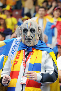 Fan, supporter, mask, gubbe