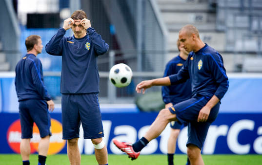 Zlatan Ibrahimovic och Henrik Larsson