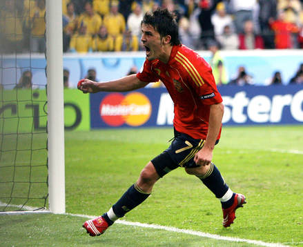 David Villa jubel