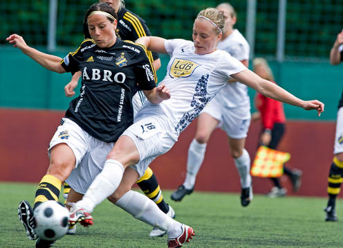 Frida Höglund, AIK och Dora Stefansdottir, LdB Malmö