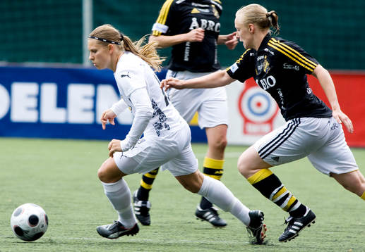 Pavlina Scasná, LdB Malmö och Sofia Simonsson, AIK