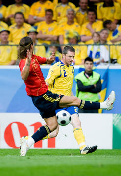 Sergio Ramos, Spanien och Mikael Nilsson, Sverige