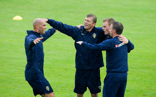 Daniel Majstorovic, Marcus Allbäck, Sebastian Larsson och