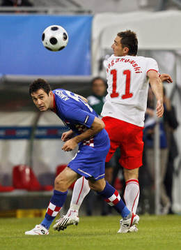Danijel Pranjic, Kroatien och Marek Saganowski, Polen