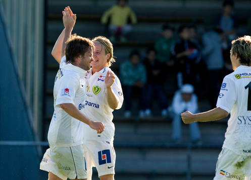 Andreas Nilsson, och Mikael Eriksson, Jönköping jubel