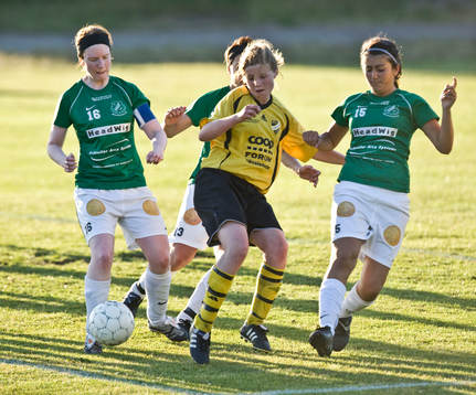 Fotboll, dam, småklubb, Hässleholms IF - IFK Hässleholm