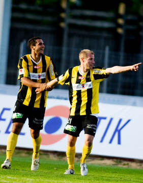 Everton dos Santos Costa, Jonas Henriksson, Häcken, jubel