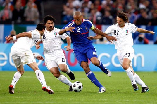 Thierry Henry, Frankrike, Gennaro Gattuso och Andrea Pirlo,