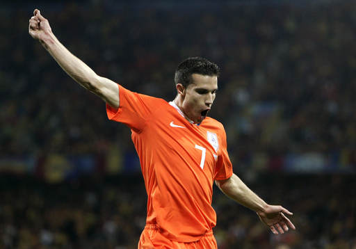 Robin Van Persie, jubel
