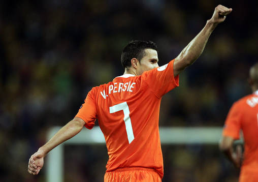 Robin Van Persie, jubel