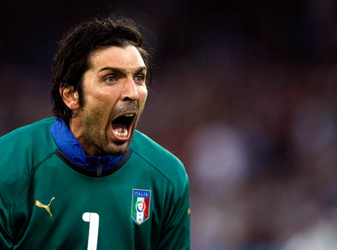 Gianluigi Buffon, målvakt, Italien, jubel