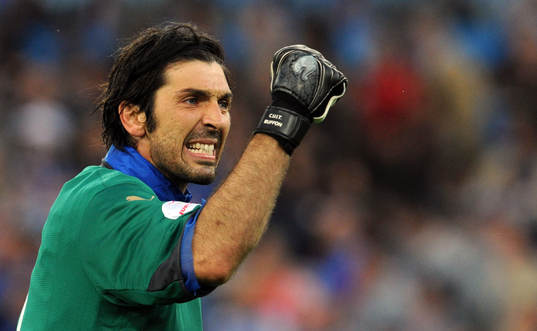 Gianluigi Buffon, målvakt, jubel