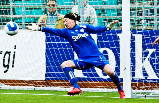 Jenny Olsson, målvakt, Göteborg släpper in 0-1