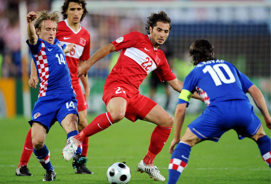 Luka Modric och Hamit Altintop