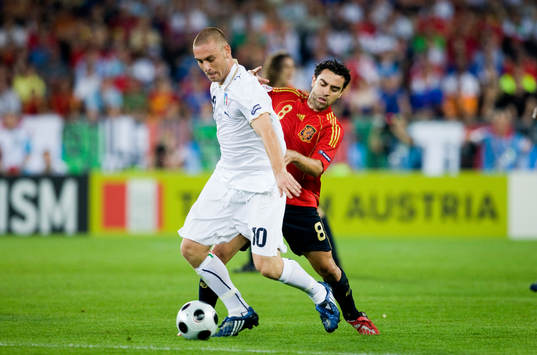 Daniele De Rossi, Italien och Xavi Hernandez, Spanien