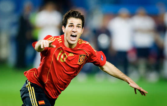 Cesc Fabregas, Spanien, Glädje, jubel