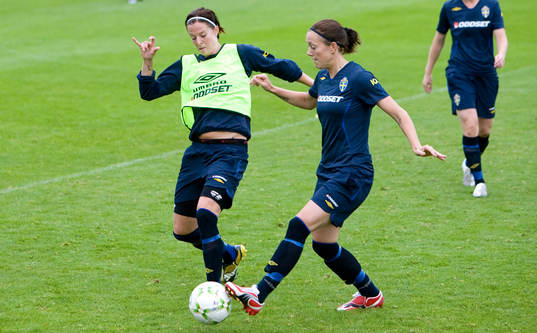 Lotta Schelin och Therese Sjögran