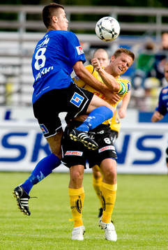 Anders Svensson, Elfsborg och Ajsel Kujovic, Halmstad