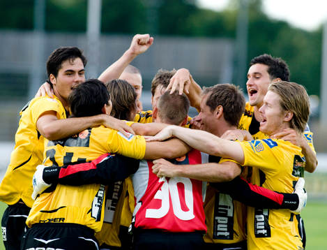 Johan Wiland, målvakt, Elfsborg, Jubel