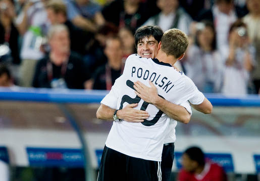 Joachim Löw, Förbundskapten Tyskland och Lukas Podolski,