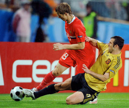 Roman Pavlyuchenko och Carlos Marchena