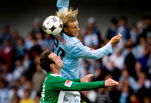 Ola Toivonen, malmö och Mikkel Jensen, hammarby