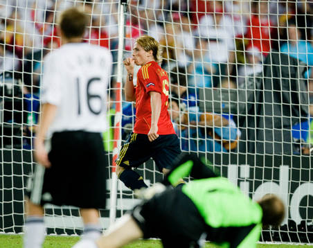Fernando Torres, Spanien, jubel
