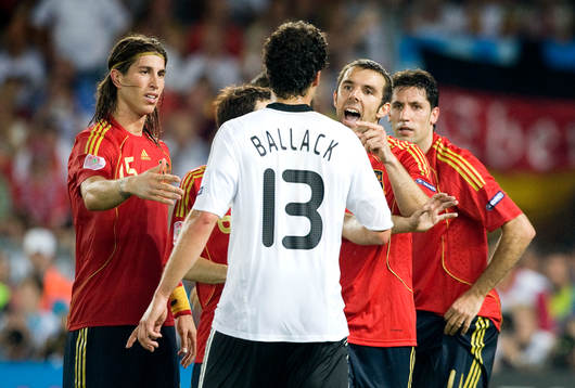 Carlos Marchena, Spanien och Michael Ballack, Tyskland