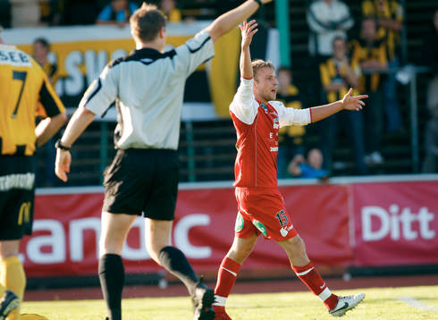 Joel Johansson, Falkenberg FF, jubel