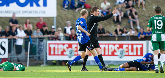 Utvisning, Anselmo, Marcus Törnstrand och rött kort,