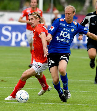 Andreas Johansson, Halmstad och Cesar Santin, Kalmar