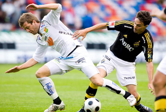 Johann Gudmundsson, GAIS och Daniel Mendes, AIK