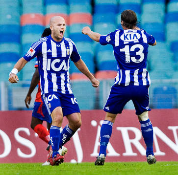 Jonas Wallerstedt, IFK Göteborg. Jubel