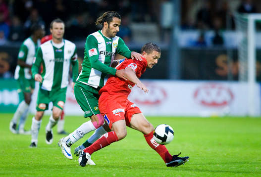Erkan Zengin, Hammarby, och Mikael Blomberg, IFK Norrköping