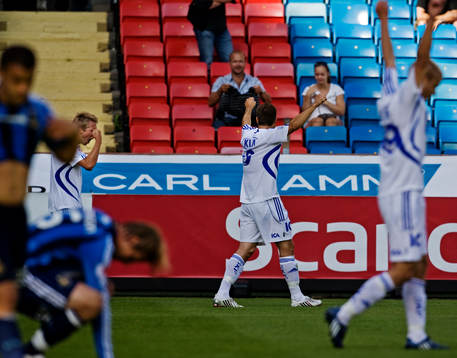 Göteborgsspelarna jubel