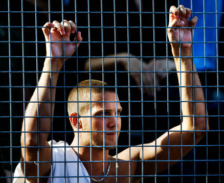 Ett IFK Göteborg-fan. Supporter