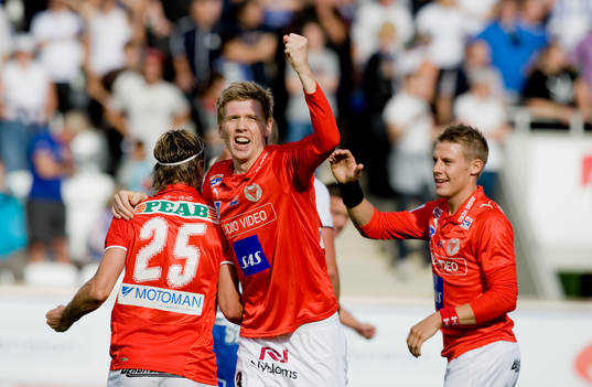 César Santín, David Elm, Mikael Eklund, Kalmar