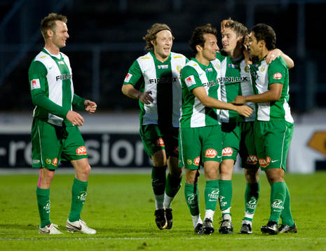 David Johansson, Hammarby sköt in 4-1. Jubel !